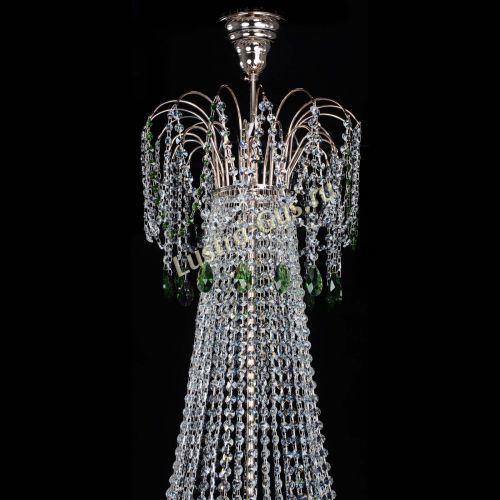 Люстра Елизавета Восток зеленая в Подольске Гусь Хрустальный