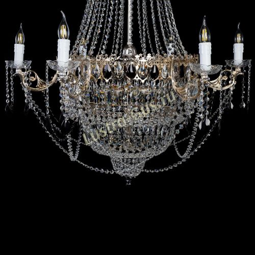 Люстра Елизавета черная в Подольске Гусь Хрустальный