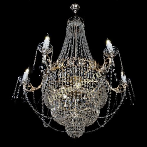 Люстра Елизавета черная в Подольске Гусь Хрустальный