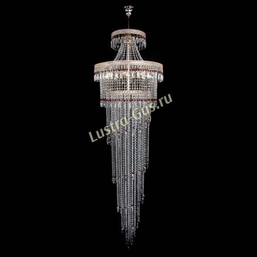 Люстра Флоренция Водопад №8 красная в Подольске Гусь Хрустальный