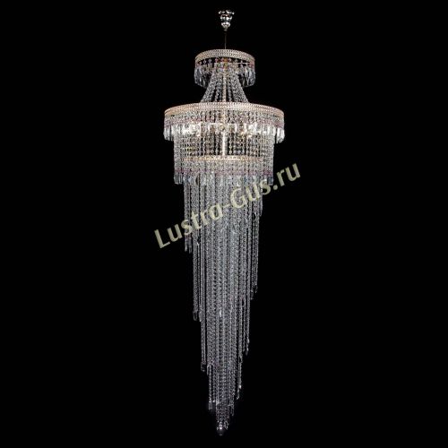 Люстра Флоренция Водопад №8 розовая в Подольске Гусь Хрустальный