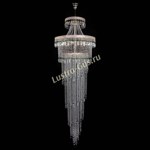 Люстра Флоренция Водопад №8 зеленая в Подольске Гусь Хрустальный
