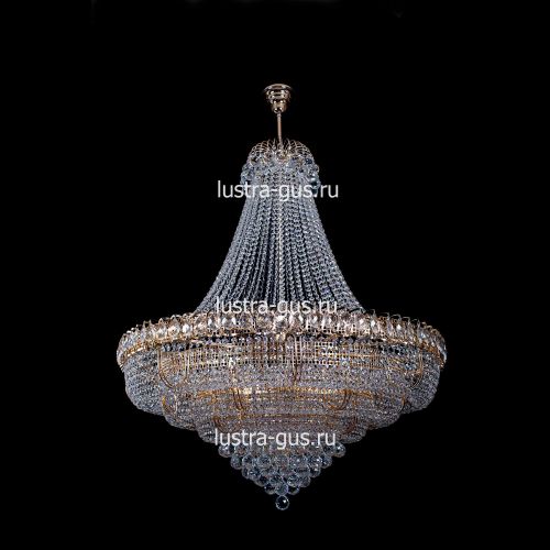 Люстра Хрустальное Кольцо пирамида с подвесом в Подольске Гусь Хрустальный