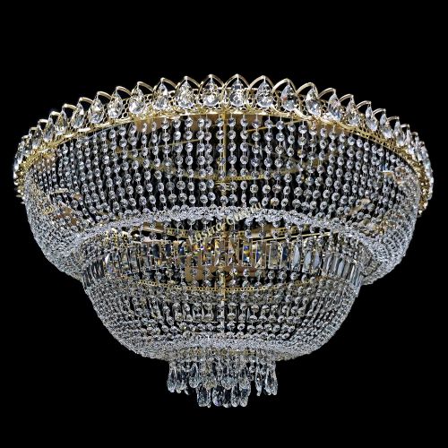 Люстра Хрустальный Каскад №13 2 яруса в Подольске Гусь Хрустальный