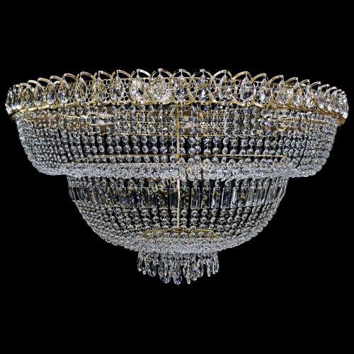 Люстра Хрустальный Каскад №13 2 яруса в Подольске Гусь Хрустальный