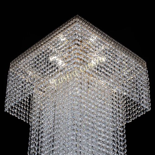 Люстра Колонна Квадрат Длинный в Подольске Гусь Хрустальный