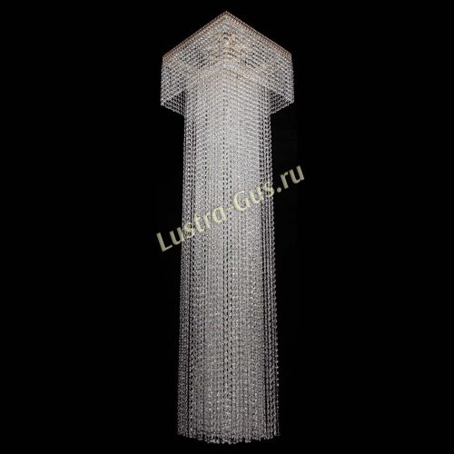 Люстра Колонна Квадрат Длинный в Подольске Гусь Хрустальный