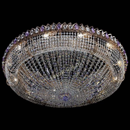 Люстра Кольцо Классика №12 фиолетовая в Подольске Гусь Хрустальный