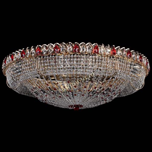 Люстра Кольцо Классика №12 красная в Подольске Гусь Хрустальный