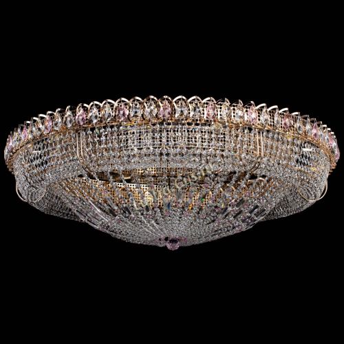 Люстра Кольцо Классика №12 розовая в Подольске Гусь Хрустальный