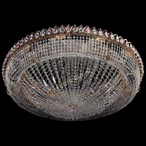 Люстра Кольцо Классика №12 розовая в Подольске Гусь Хрустальный