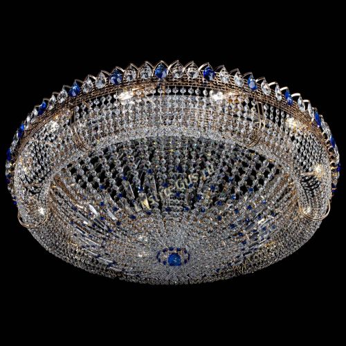 Люстра Кольцо Классика №12 синяя в Подольске Гусь Хрустальный