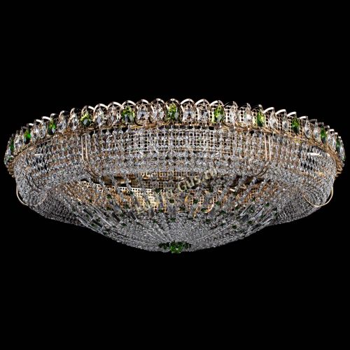 Люстра Кольцо Классика №12 зеленая в Подольске Гусь Хрустальный