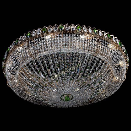 Люстра Кольцо Классика №12 зеленая в Подольске Гусь Хрустальный