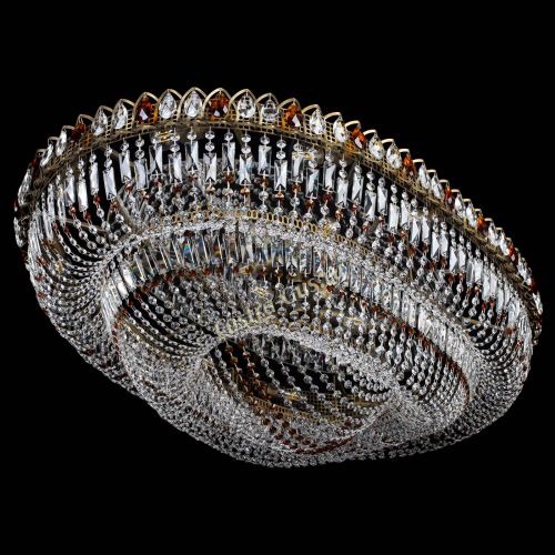 Люстра Кольцо Овал №17 под бронзу чайная в Подольске Гусь Хрустальный