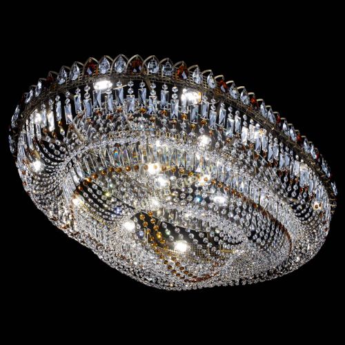 Люстра Кольцо Овал №17 под бронзу чайная в Подольске Гусь Хрустальный