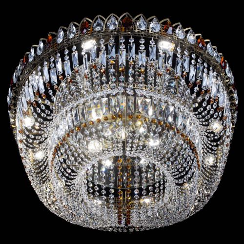 Люстра Кольцо Овал №17 под бронзу чайная в Подольске Гусь Хрустальный