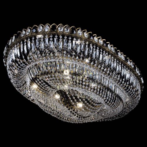 Люстра Кольцо Овал №17 под бронзу черная в Подольске Гусь Хрустальный