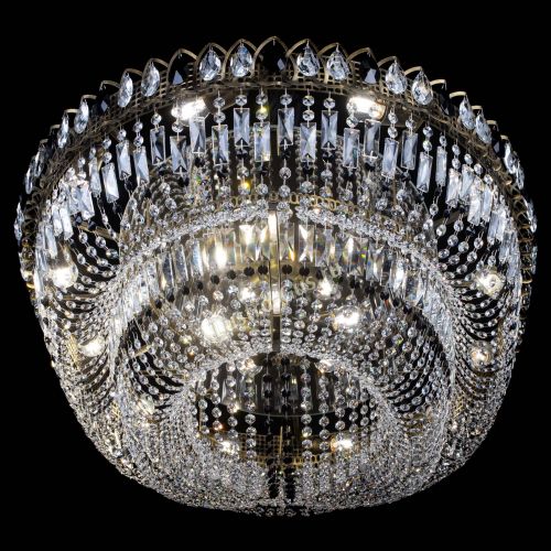 Люстра Кольцо Овал №17 под бронзу черная в Подольске Гусь Хрустальный