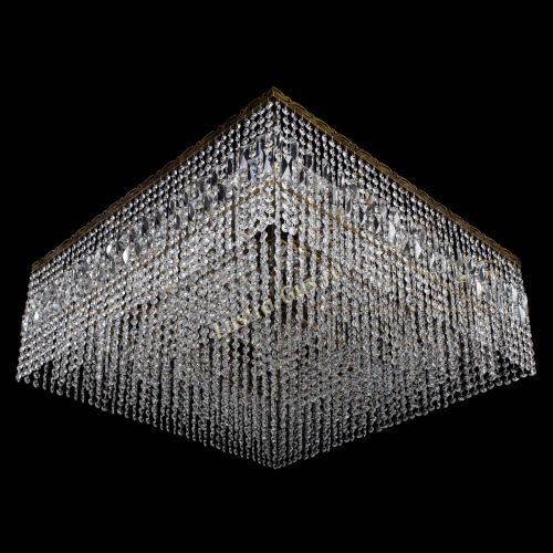 Люстра Квадрат 800 мм под бронзу в Подольске Гусь Хрустальный