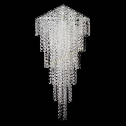 Люстра Квадрат Каскад №8 в Подольске Гусь Хрустальный