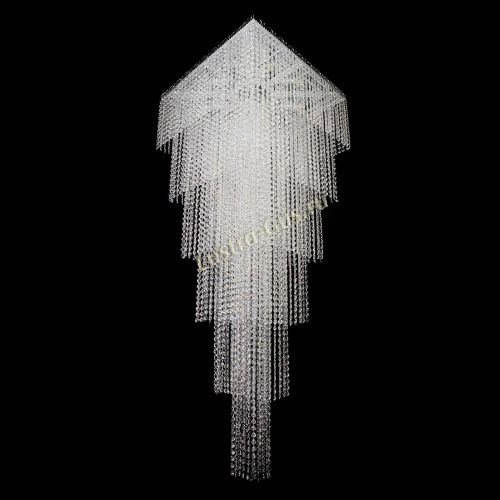 Люстра Квадрат Каскад №8 в Подольске Гусь Хрустальный