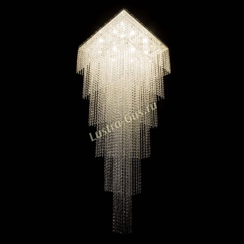 Люстра Квадрат Каскад №8 в Подольске Гусь Хрустальный