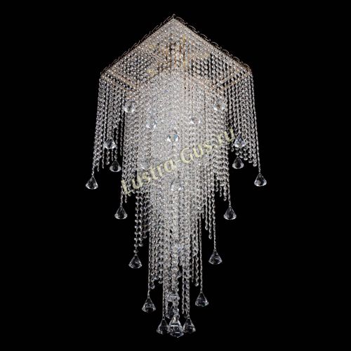 Люстра Квадрат Водопад с конусами в Подольске Гусь Хрустальный