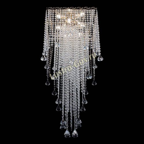 Люстра Квадрат Водопад с конусами в Подольске Гусь Хрустальный