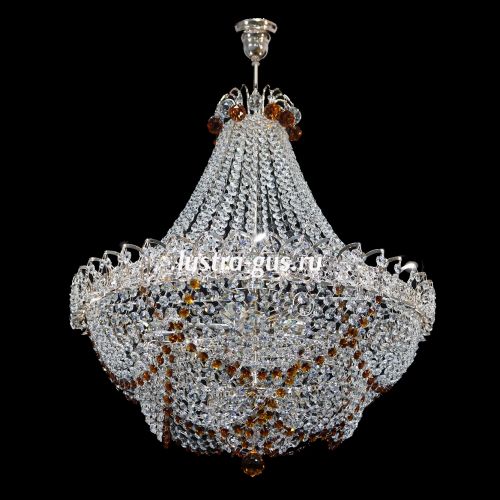 Люстра Натали с нарядом Роза чайная в Подольске Гусь Хрустальный