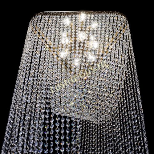 Люстра Прага каскад в Подольске Гусь Хрустальный