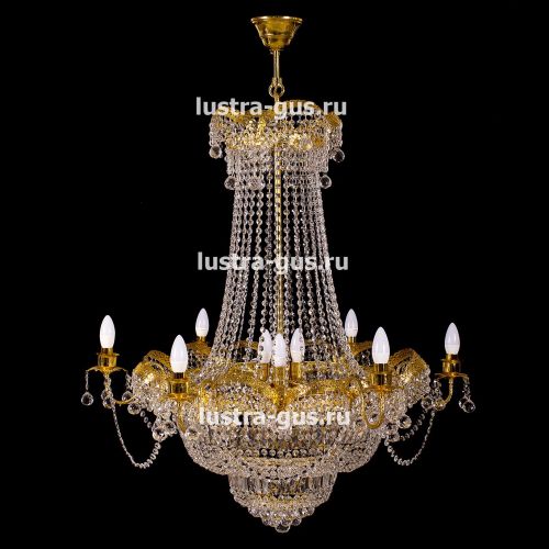 Люстра Султан золото № 18 в Подольске Гусь Хрустальный