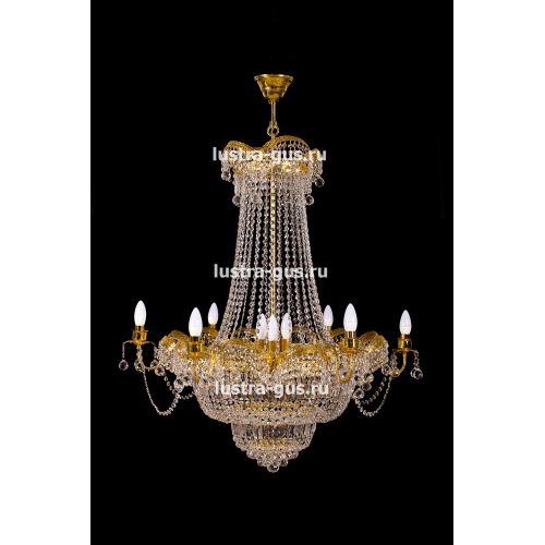 Люстра Султан золото № 18 в Подольске Гусь Хрустальный