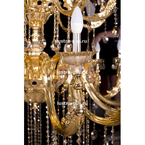 Люстра Венера золото № 30 в Подольске Гусь Хрустальный