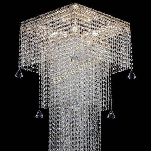 Люстра Венеция Квадрат пирамида с конусами в Подольске Гусь Хрустальный