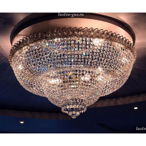 Люстра Водопад камень обтикон в Подольске Гусь Хрустальный