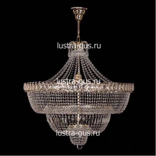 Люстра Водопад большой с подвесом в Подольске Гусь Хрустальный