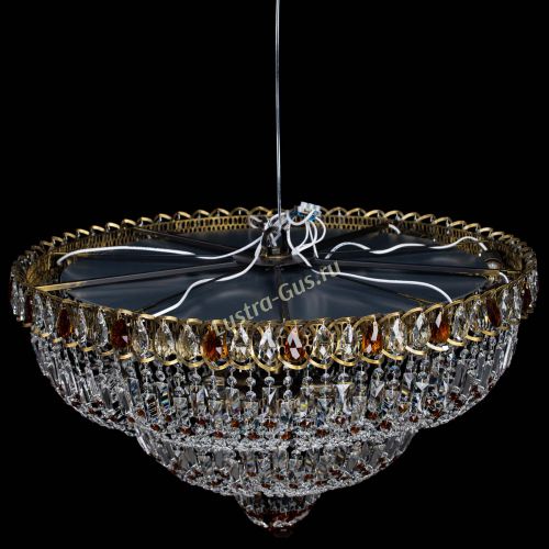 Люстра Водопад Обтикон №15 под бронзу чайная в Подольске Гусь Хрустальный