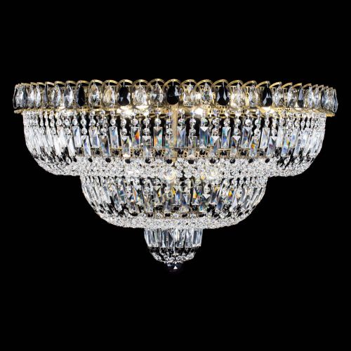 Люстра Водопад Обтикон №15 под бронзу черная в Подольске Гусь Хрустальный