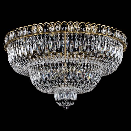 Люстра Водопад Обтикон №15 под бронзу черная в Подольске Гусь Хрустальный