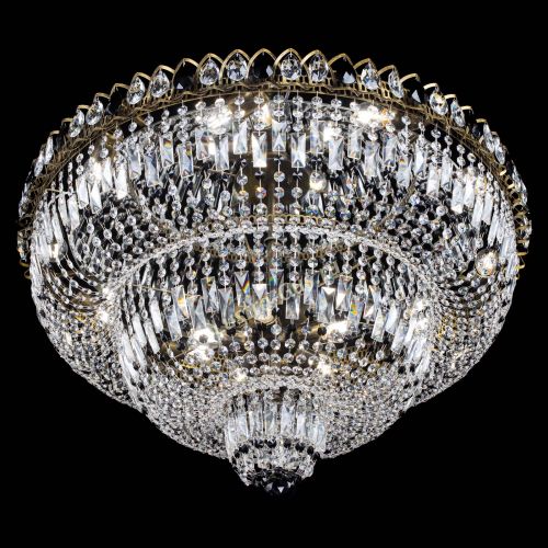 Люстра Водопад Обтикон №15 под бронзу черная в Подольске Гусь Хрустальный