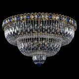 Люстра Водопад Обтикон №15 под бронзу синяя в Подольске