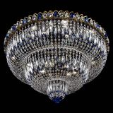 Люстра Водопад Обтикон №15 под бронзу синяя в Подольске