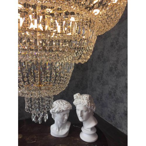 Люстра Водопад с подвесом 1000 мм в Подольске Гусь Хрустальный