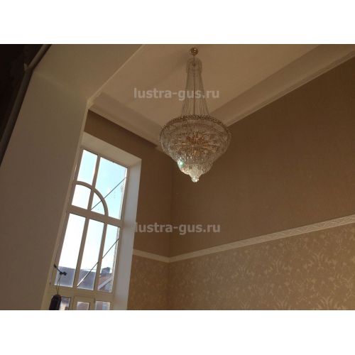 Люстра Водопад с подвесом 1000 мм в Подольске Гусь Хрустальный