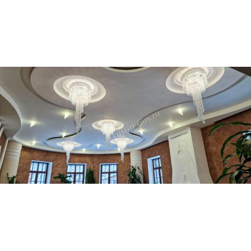 Люстра Водопад Винтаж в Подольске Гусь Хрустальный