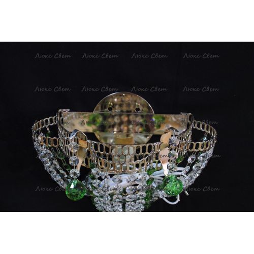 Бра Ромашка Тюльпан зеленая № 2 в Подольске Гусь Хрустальный