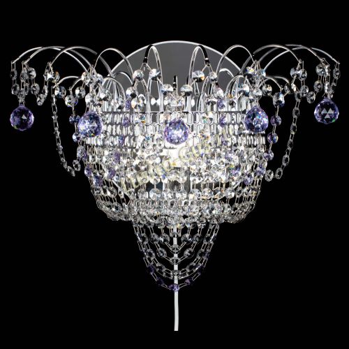 Бра Агата №3 фиолетовая в Подольске Гусь Хрустальный