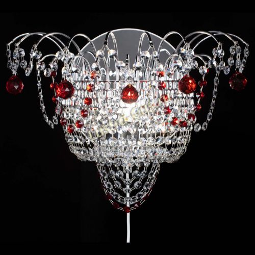 Бра Агата №3 красная в Подольске Гусь Хрустальный