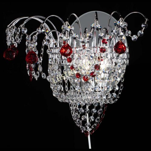 Бра Агата №3 красная в Подольске Гусь Хрустальный